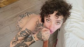 Spraying my friend&#039;s face with hot cum