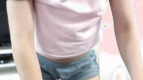 ”Blonde roomie overrides the house rules with her sexyness”