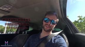 French forest hiker deep throat blowjob cum shot and messy mouth fuck