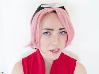 Sakura Haruno Ahegao Oral sex V.two (NARUTO COSPLAY)