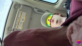 Transgirl Jacks off While Driving