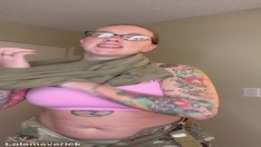 Military MILF Lola Maverick shows off big tits in uniform