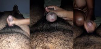girlfriend jerking boyfriend dick until cum on belly