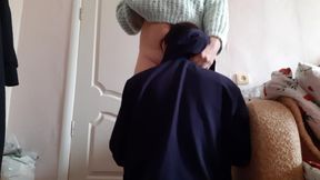 My Hot Stepsister Thanked Me for the Gift with Cunnilingus (with Talking)