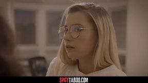 Lucky stepbrother fucks his stepsister and her virgin friend