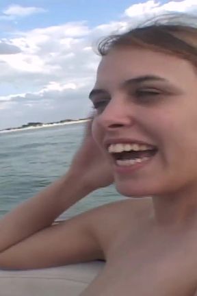 Double dildo attempt on a moving boat