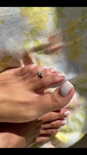 I Need to Show You My Perfect French Toe Nails so Closeeeeeee Because It's Awesome