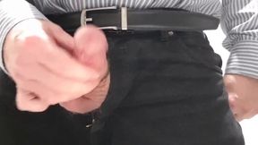 Daddy's Office Masturbation with Big Cum