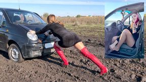 TANYA STUCK IN THE MUD NYLON HIGH HEELS_32 MIN