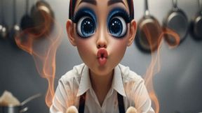 CHEESY SWEATY WHITE SOCKS BIG EYES STARING