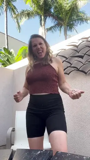 German Mature MILF strips down and shows off big ass