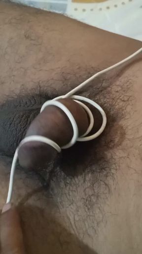 Horny boy solo mustarbation