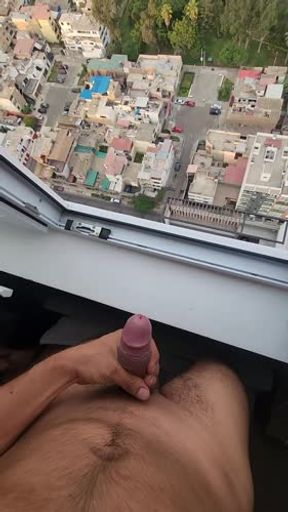 Rooftop masturbación