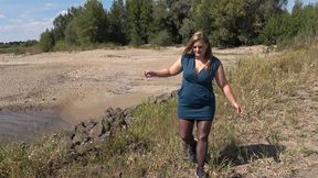 German Big-Ass Girl OUTDOOR BAREBACK SEX