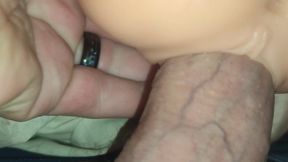 I  have gotten a super tight sextoy from my wife and i creampied it hard when i switched from pussy to anal