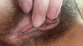 Sclose up Tiny Asshole Hairy Pussy Lip