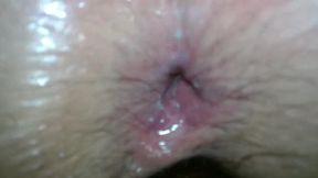 SlutMOMHappiness takes a rough anal pounding and cums inside her