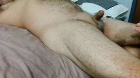 BBW giving senual handjob to husband to wake him up