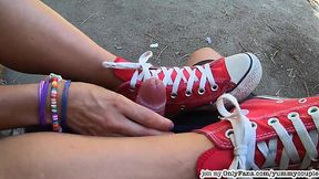 Outdoor Handjobs & Cumshots: Best of POV MILF Compilation