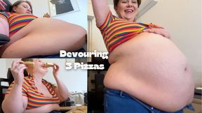 Extreme Stuffing: Devouring 3 pizza (480 MP4)