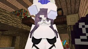 Jenny in Minecraft with Galath and Manglelie Pussy&#x270C; Licking Threesome