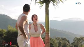 Gym MILF Khloee Anal Outdoors with Milan