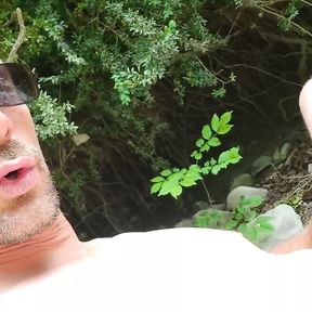 Wank in nature, big cumshot, remi06cam4