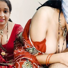 Jethji fucked newly married bahu with hot saree removing (Hindi audio)