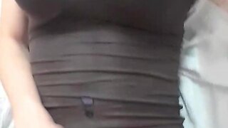 Man masturbates and ejaculates on clothes