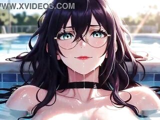 Charming Woman With Glasses Helps me. episode-2. AI-generated