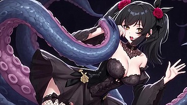 The Thousand tentaculos Monster and Gothic Girls Full – Dark Hentai Fantasy