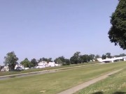 Naked jerk on the bike trail