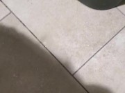 Shakily Pissing in the Garbage