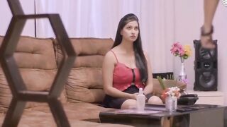 Hot & Busty Desi Girl Seduces Client With Her Curvy Body