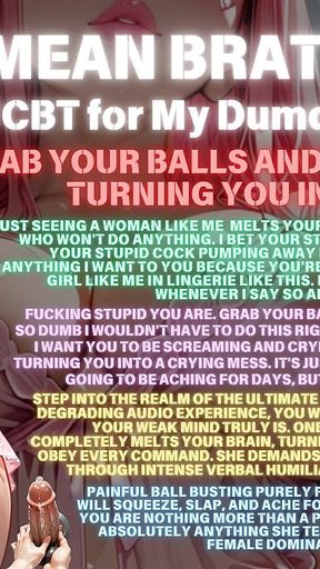 Ai Mean Brat Princess CBT Song: JOI, CBT, Loser, Femdom, Beta Good-boy, Verbal Humiliation, Ball Busting, Tease Denial