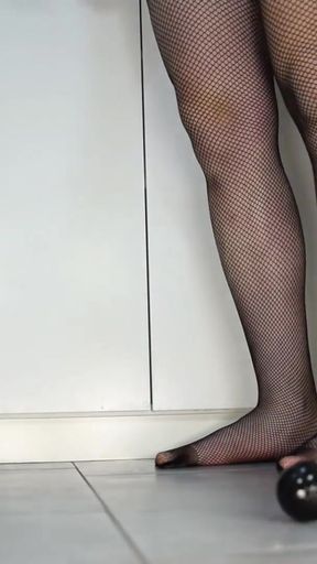 Powerful moment from &quot;Big ass shemale in lingerie anal beads gape&quot;