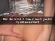 Girlfriend cheats after Nights Outs Snapchat Cuckold Compilation