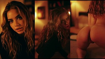 Take Me Tonight – Blonde Seduction by the Fireplace (AI-generated)