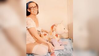 unicorn rocking horse assembly