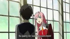 Moments in Space – Darlings Fiery Reunion With Partner in FranXX Cockpit