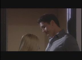 Blonde girlfriend gives nice blowjob before going home