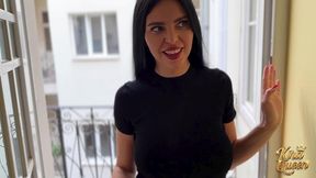 kira queen gives her fan a blowjob and lets him fuck her pussy!