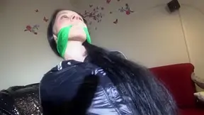 Get 2 Videos Of Lucy Tied And Gagged In Shiny Nylon Rain- And Sportswear From Our 2015 Archives