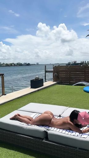 Tanning Miss Lexa