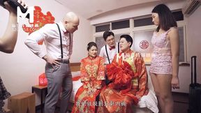 Raunchy Asian wedding sex romp starring Liang Yun Fei in 'ModelMedia Asia' raw