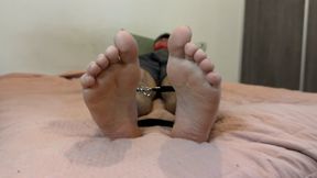 tickling a tied-up man