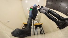 Yasmin & Ruth - tall brunettes in tall boots VR 360 8K