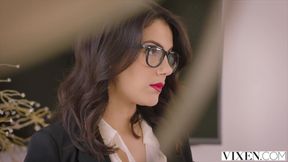 Prety brunette with big tits Valentina Nappi got fucked