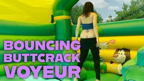 Bouncing Buttcrack Voyeur