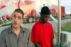 Milky twink ravaging A dark Thug